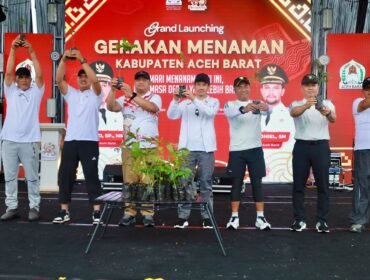 Launching Gerakan Menanam di Kabupaten Aceh Barat